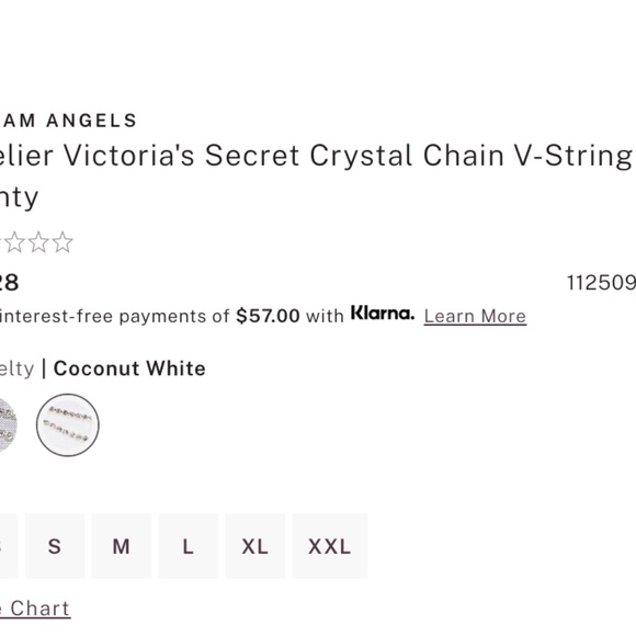 Victoria's Secret Atelier Crystal Chain V-String Panty - Picture 3 of 5